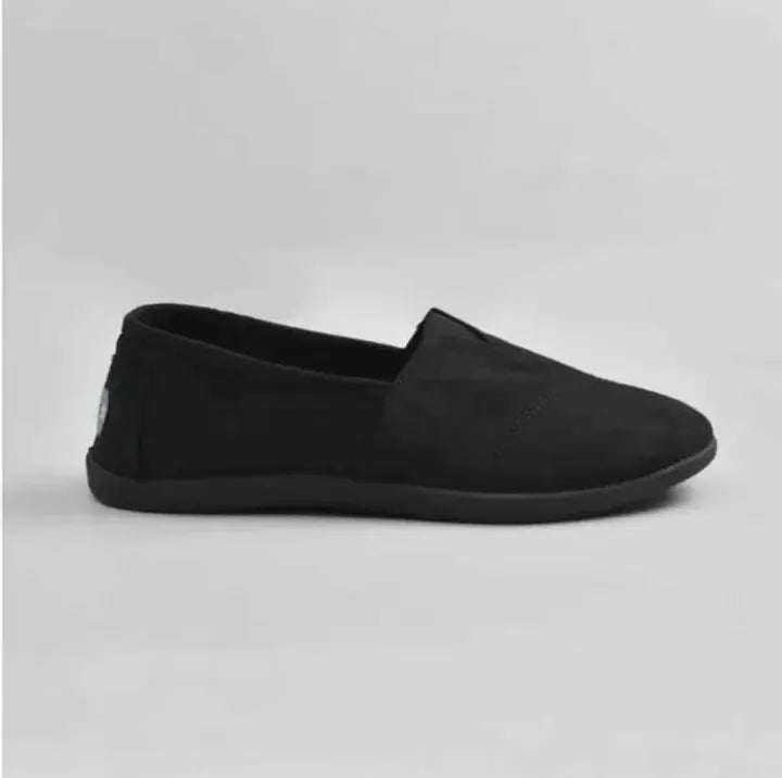 TOMS Unisex Syanno Black Canvas Slip-On Casual Shoes