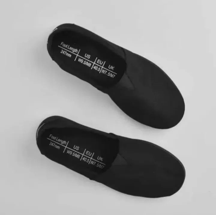 TOMS Unisex Syanno Black Canvas Slip-On Casual Shoes