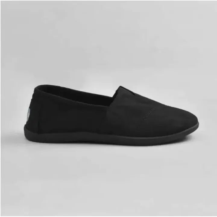 TOMS Unisex Syanno Black Canvas Slip-On Casual Shoes